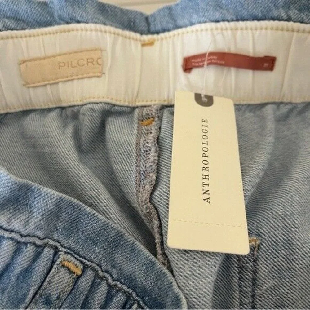 PILCRO Anthropologie Paperbag Waist Boyfriend Jeans, Size 31 NWT - Picture 9 of 11